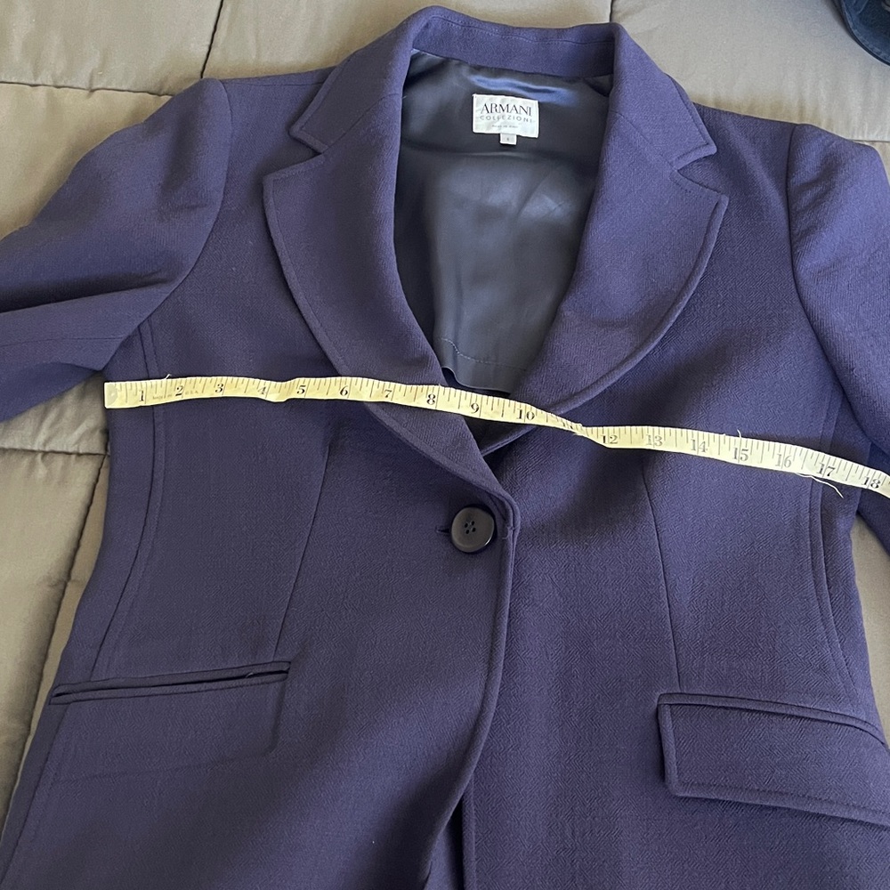 Armani Collezioni Dark Purple Women's Blazer - Picture 3 of 11